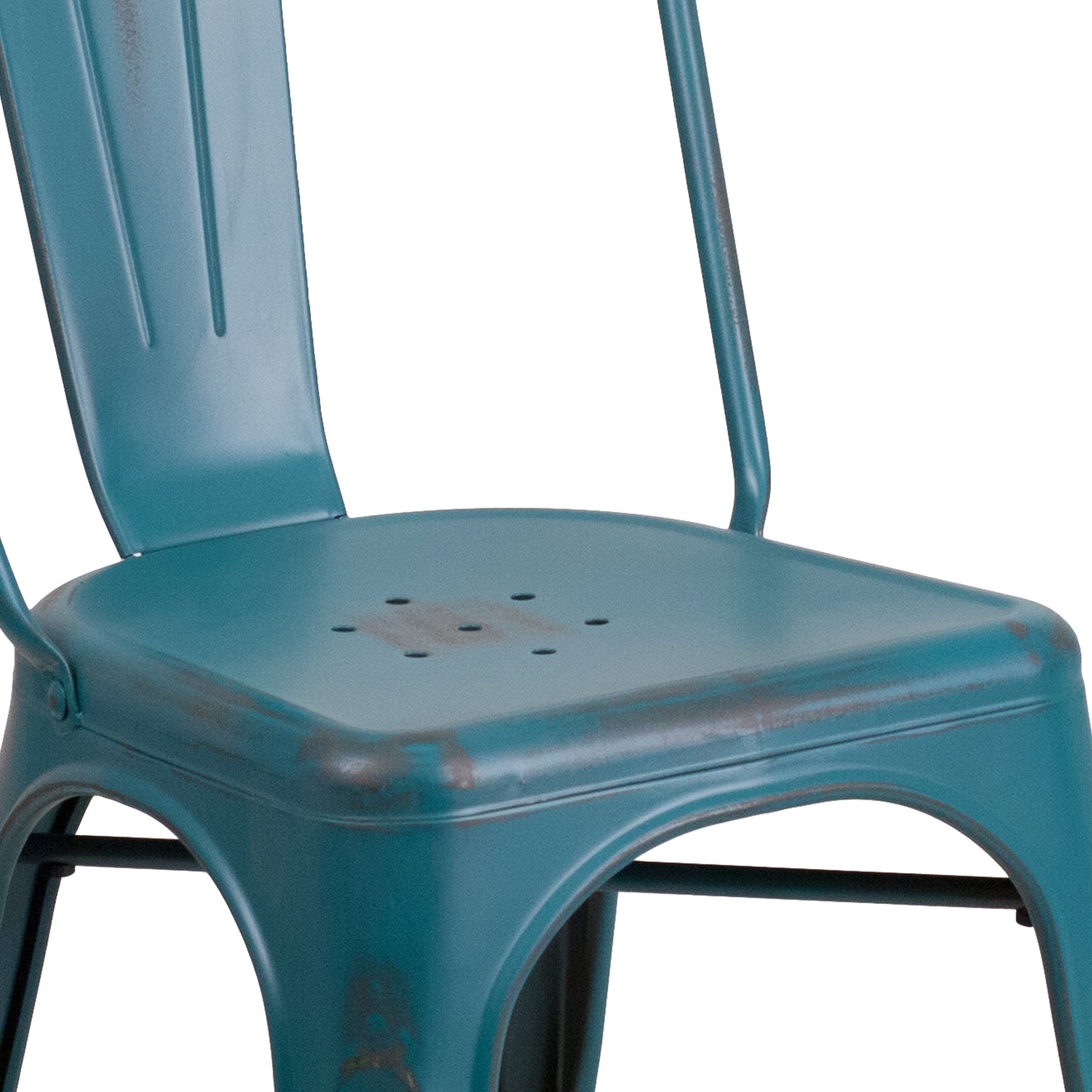 Distressed Blue-TL Metal Chair ET-3534-KB-GG