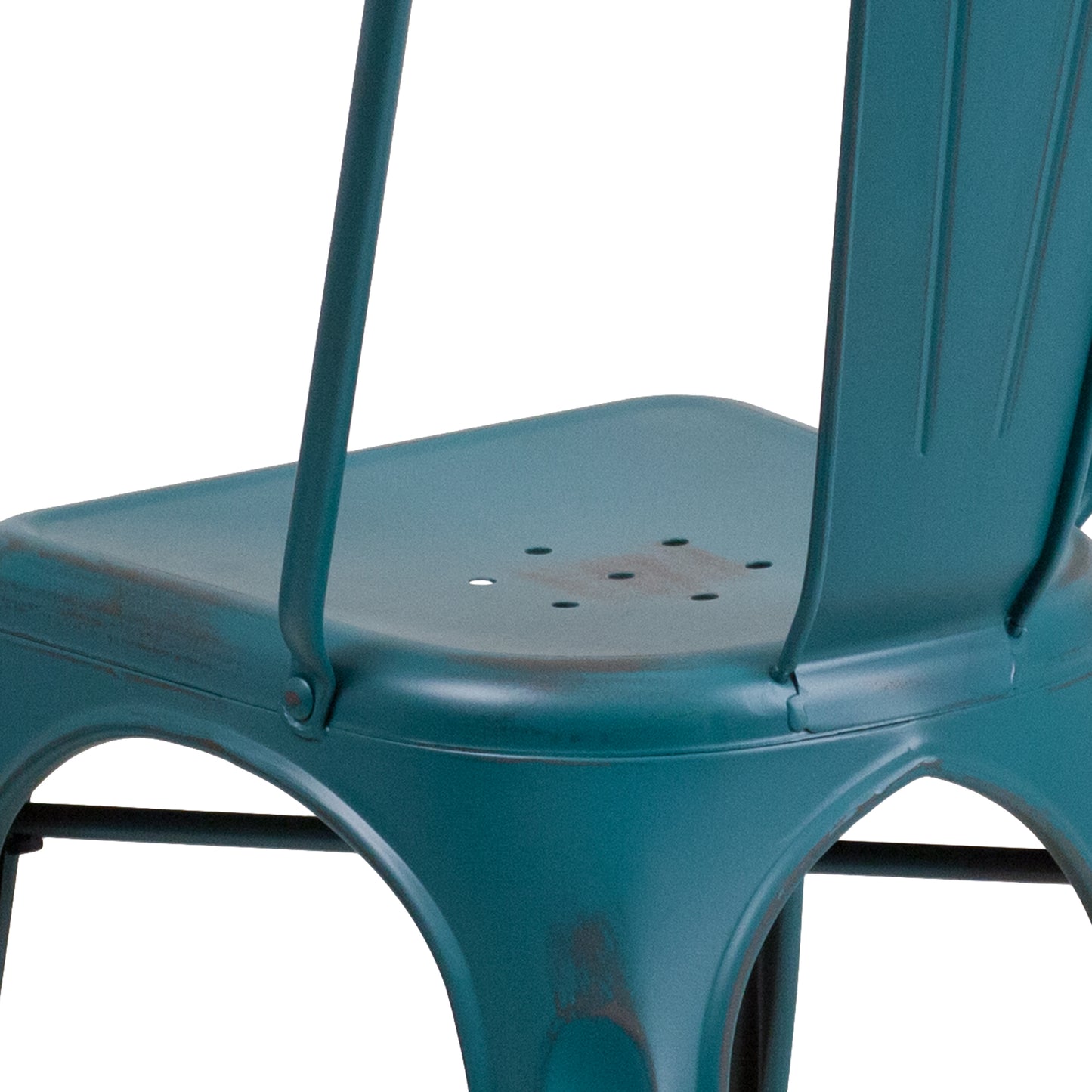 Distressed Blue-TL Metal Chair ET-3534-KB-GG