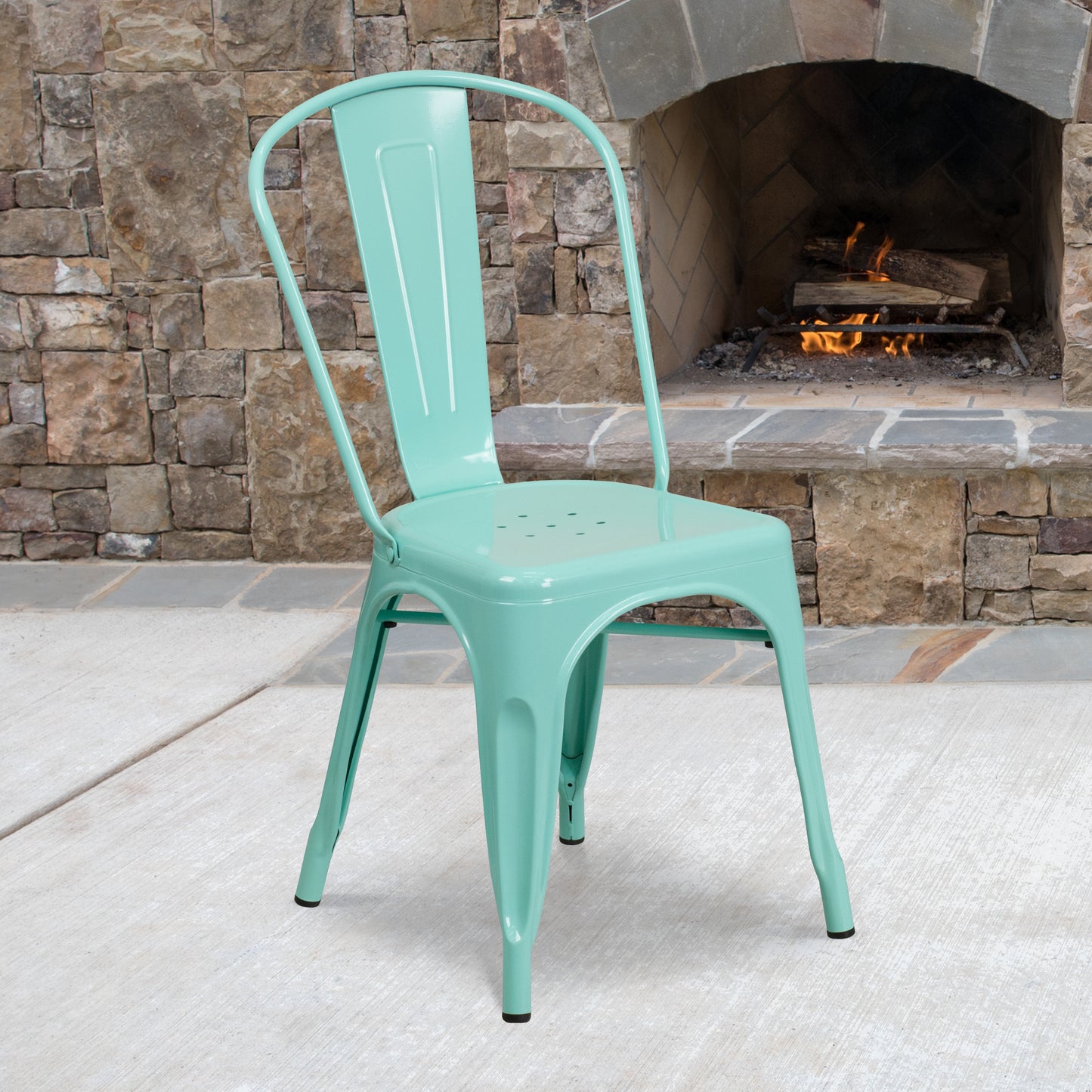 Mint Green Metal Chair ET-3534-MINT-GG