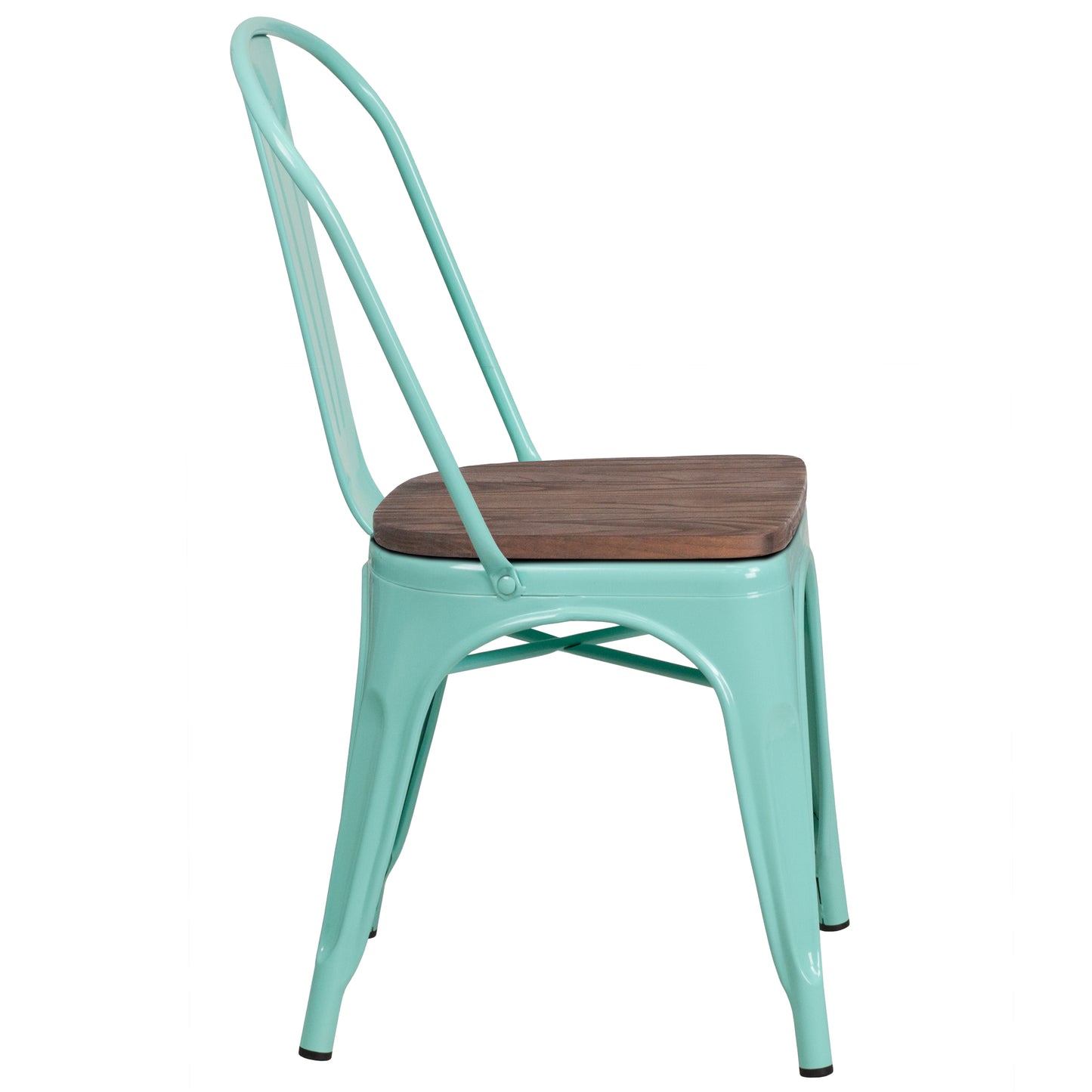 Mint Green Metal Chair ET-3534-MINT-WD-GG