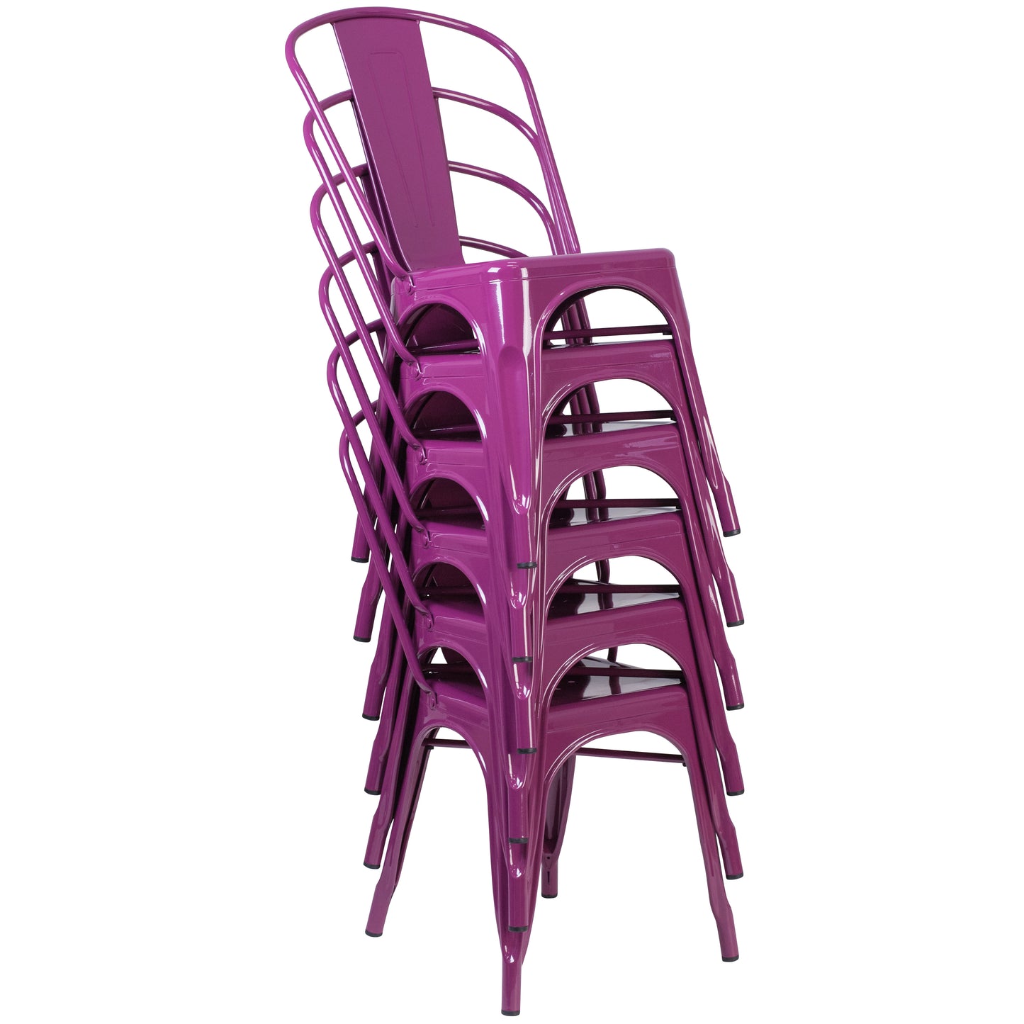 Stackable Metal Bistro Style Chair