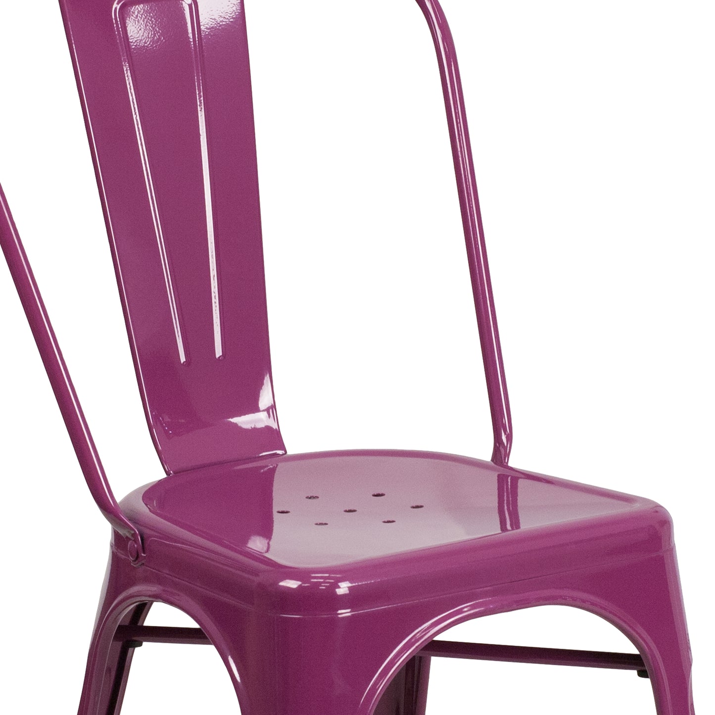 Stackable Metal Bistro Style Chair