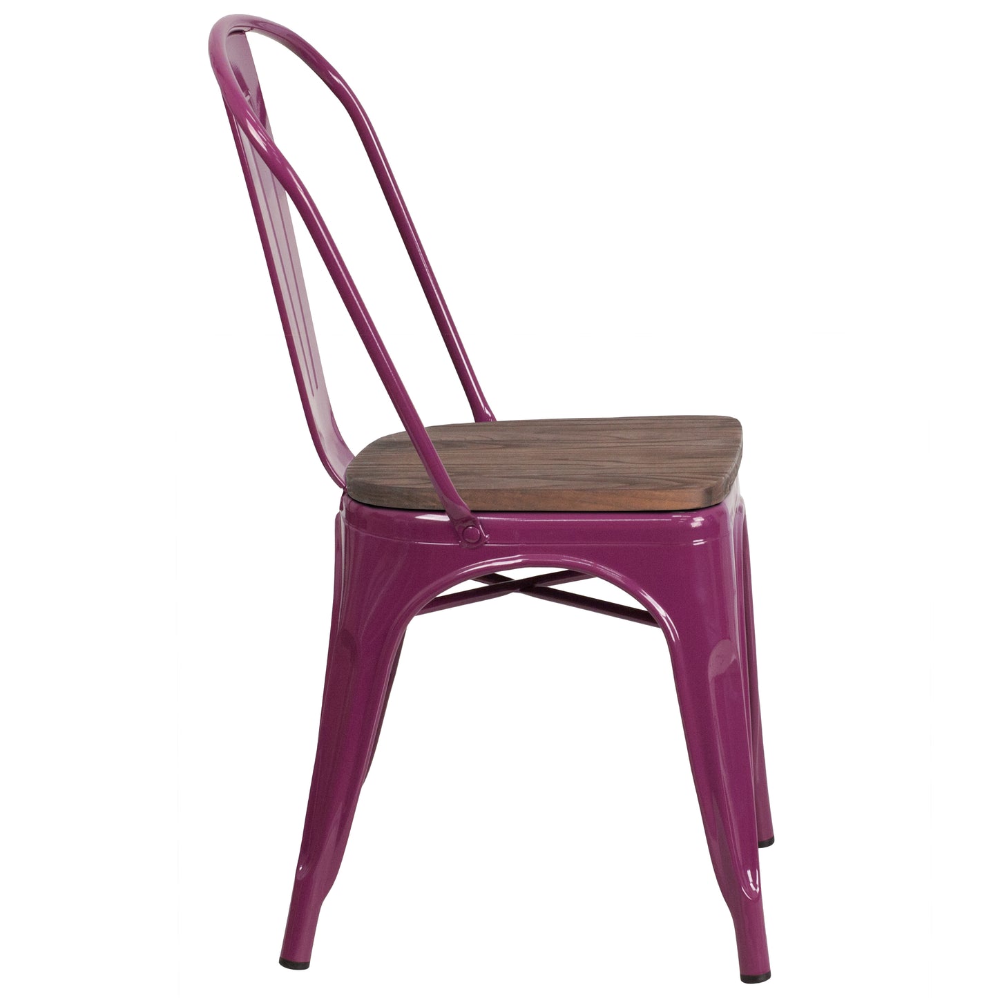 Purple Metal Chair ET-3534-PUR-WD-GG