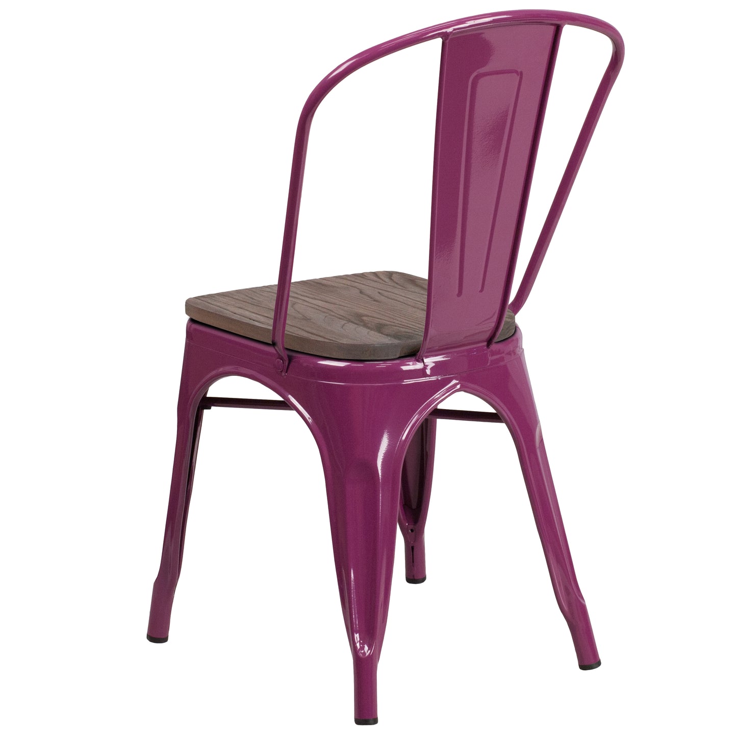 Purple Metal Chair ET-3534-PUR-WD-GG