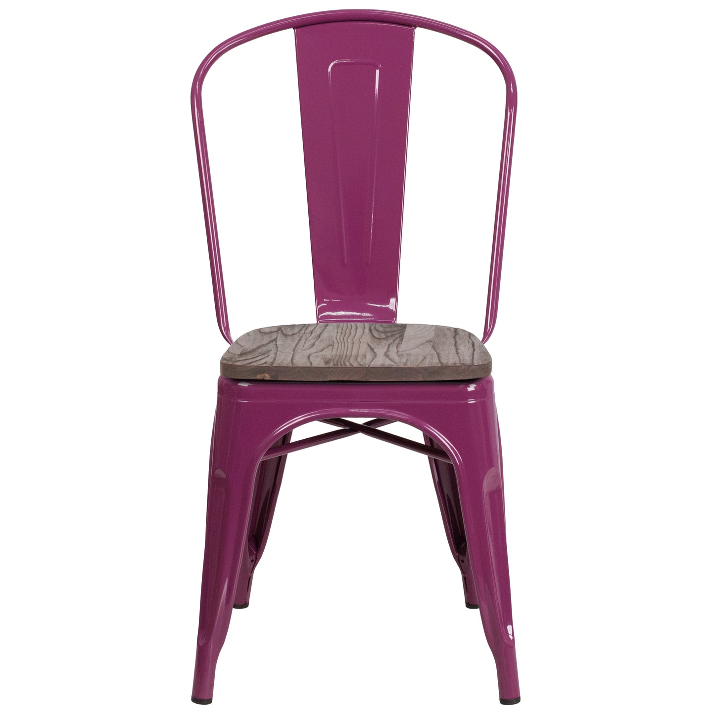 Purple Metal Chair ET-3534-PUR-WD-GG