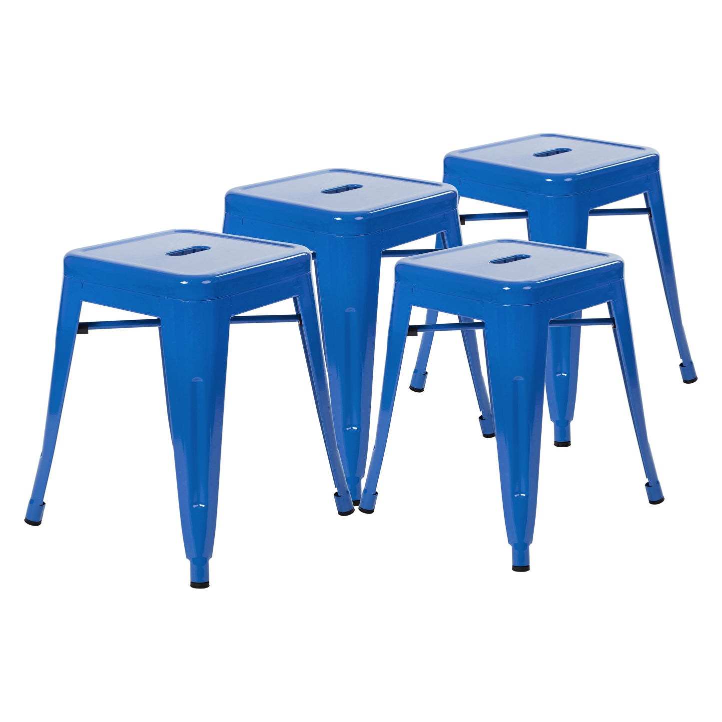 4 Pack Royal Blue Metal Stool ET-BT3503-18-BL-GG