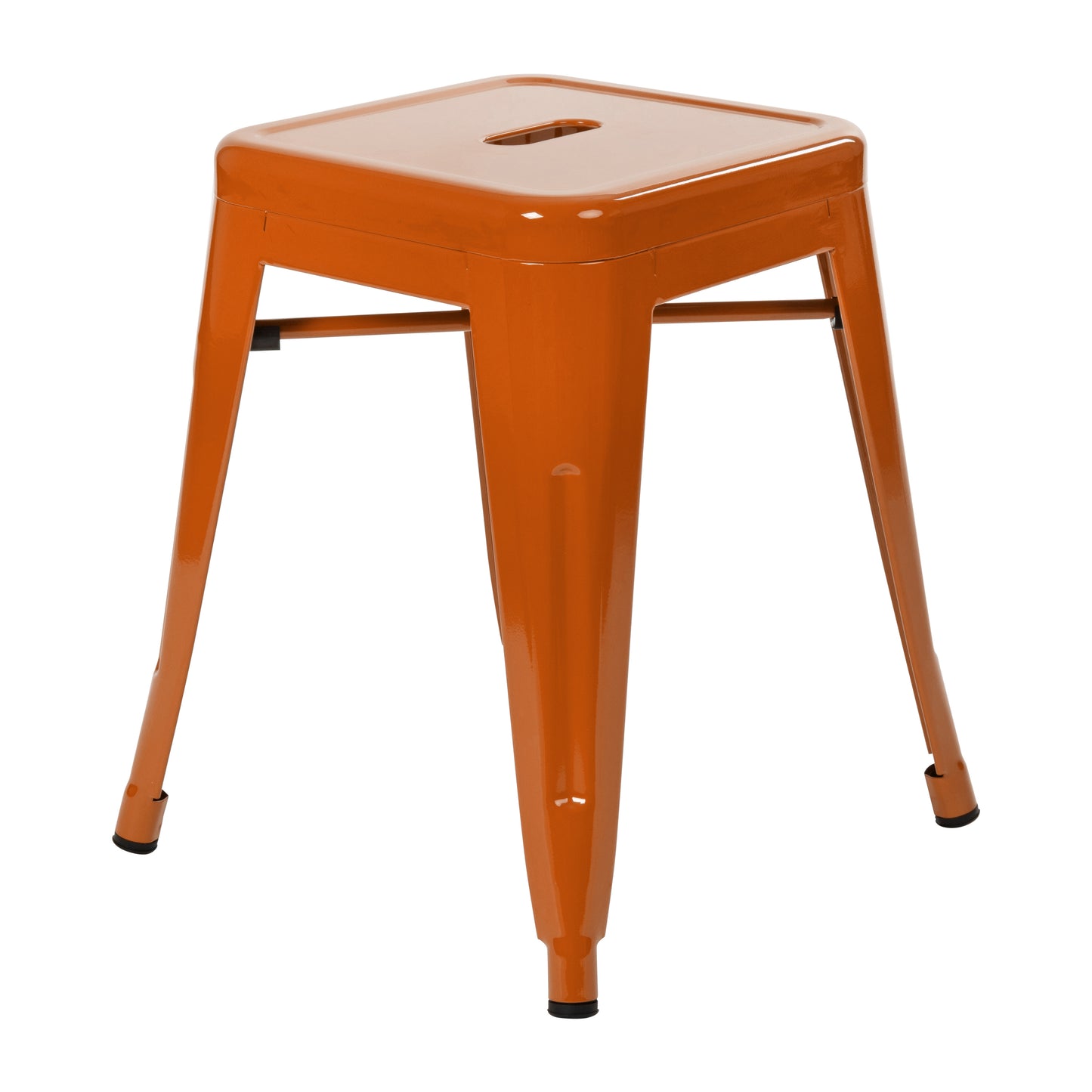 4 Pack Orange Metal Stool ET-BT3503-18-ORG-GG