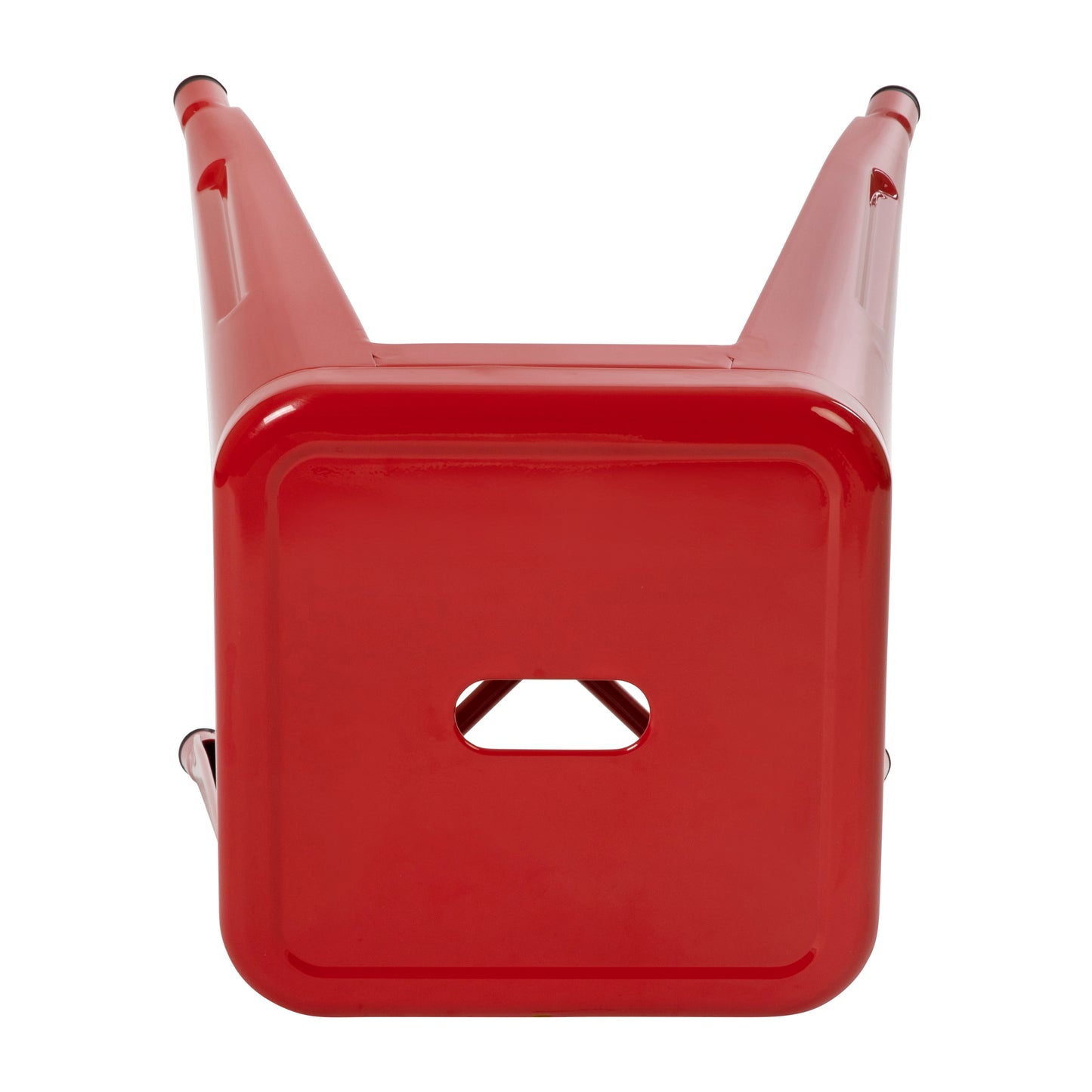 4 Pack Red Metal Stool ET-BT3503-18-RED-GG