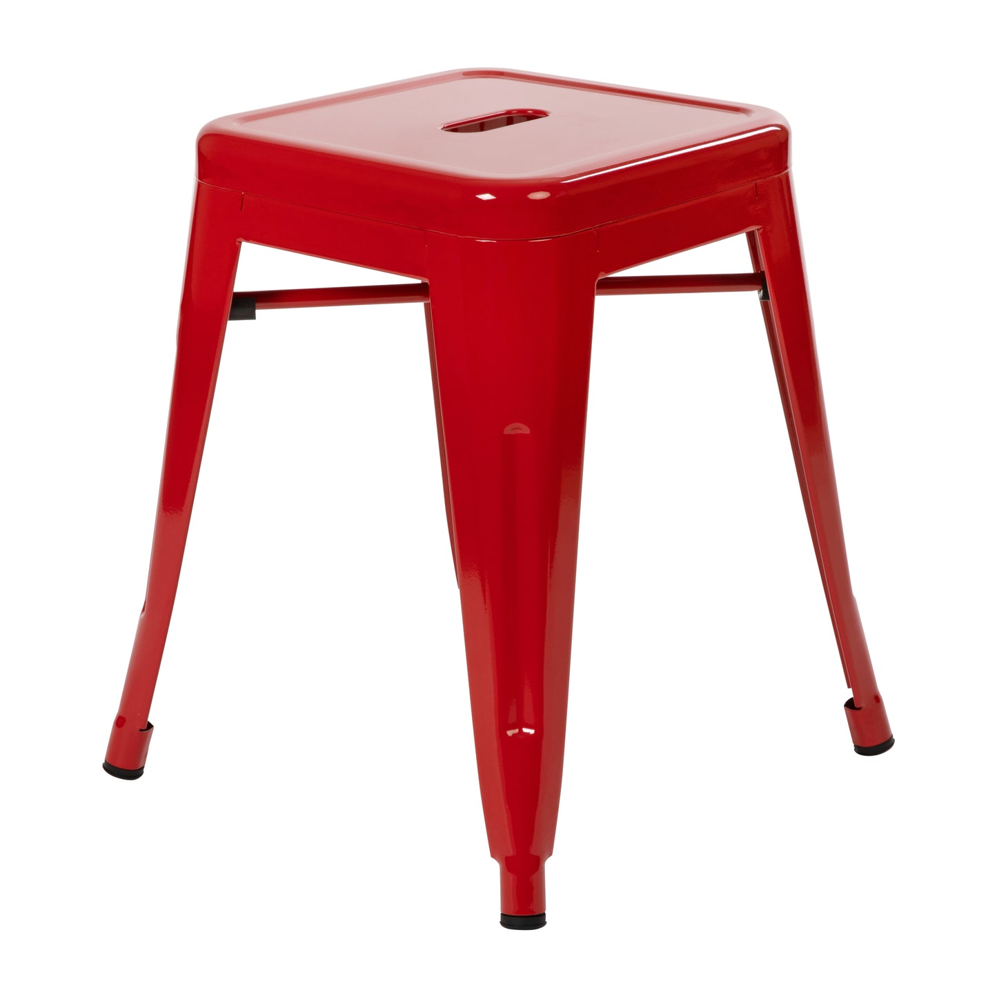 4 Pack Red Metal Stool ET-BT3503-18-RED-GG