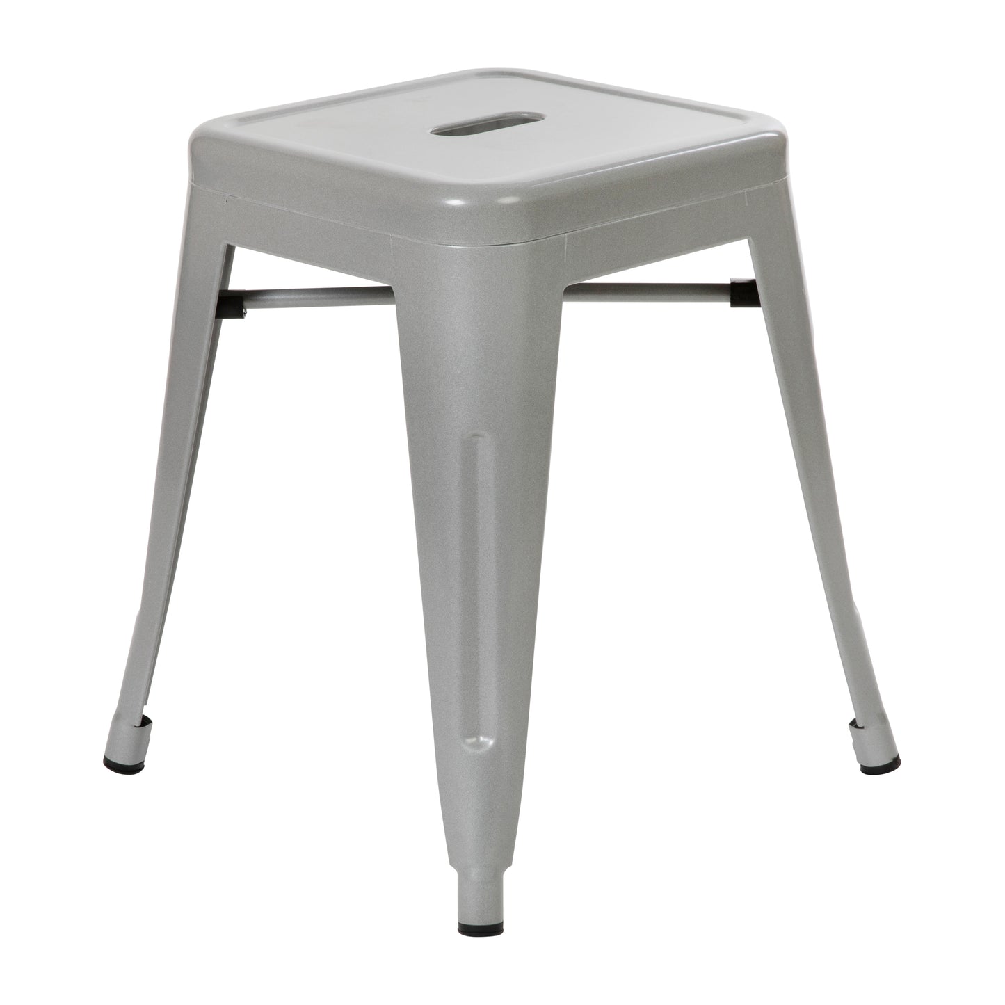 4 Pack Silver Metal Stool ET-BT3503-18-SIL-GG