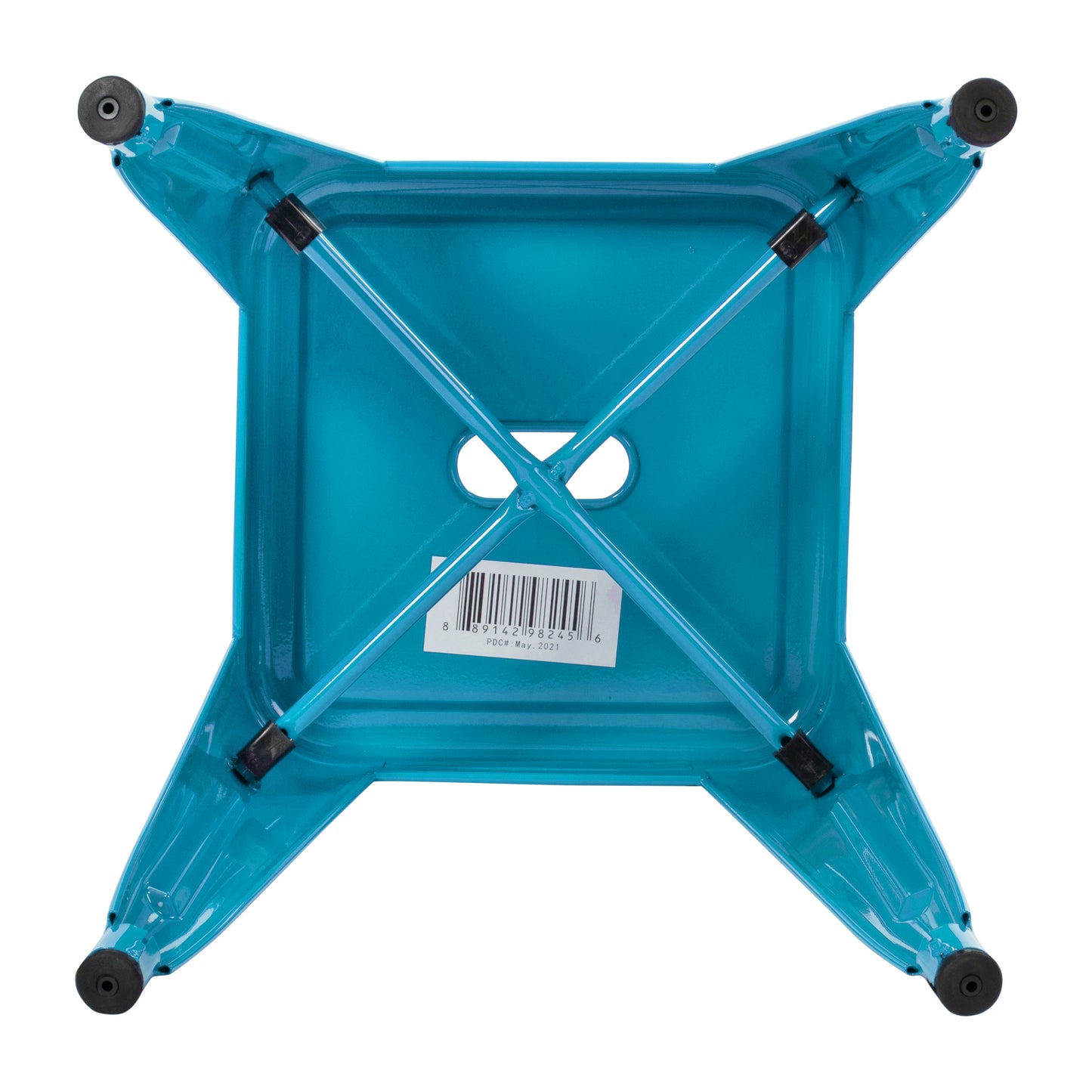 4 Pack Teal Metal Stool ET-BT3503-18-TL-GG