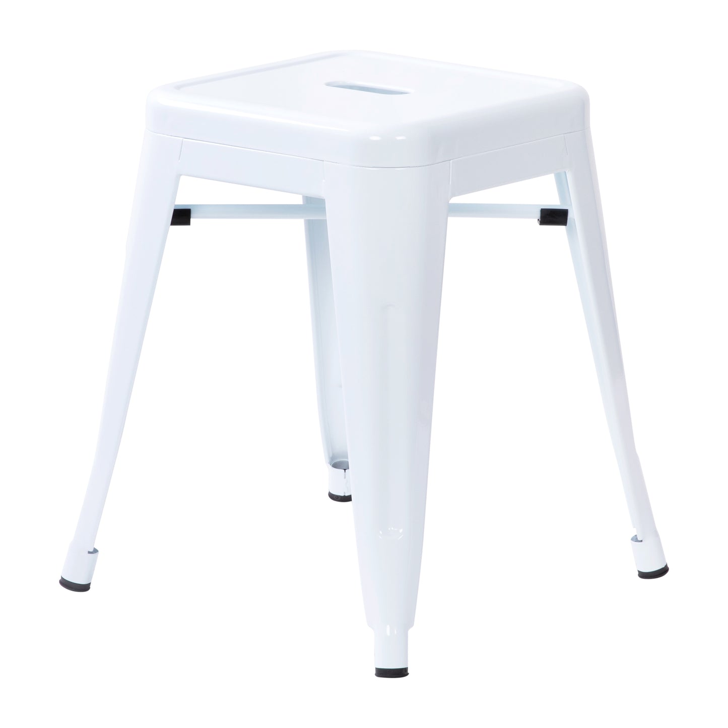 4 Pack White Metal Stool ET-BT3503-18-WH-GG