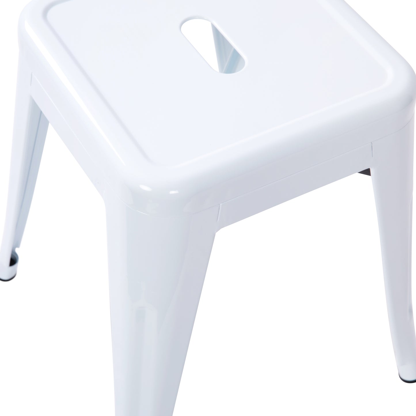 4 Pack White Metal Stool ET-BT3503-18-WH-GG