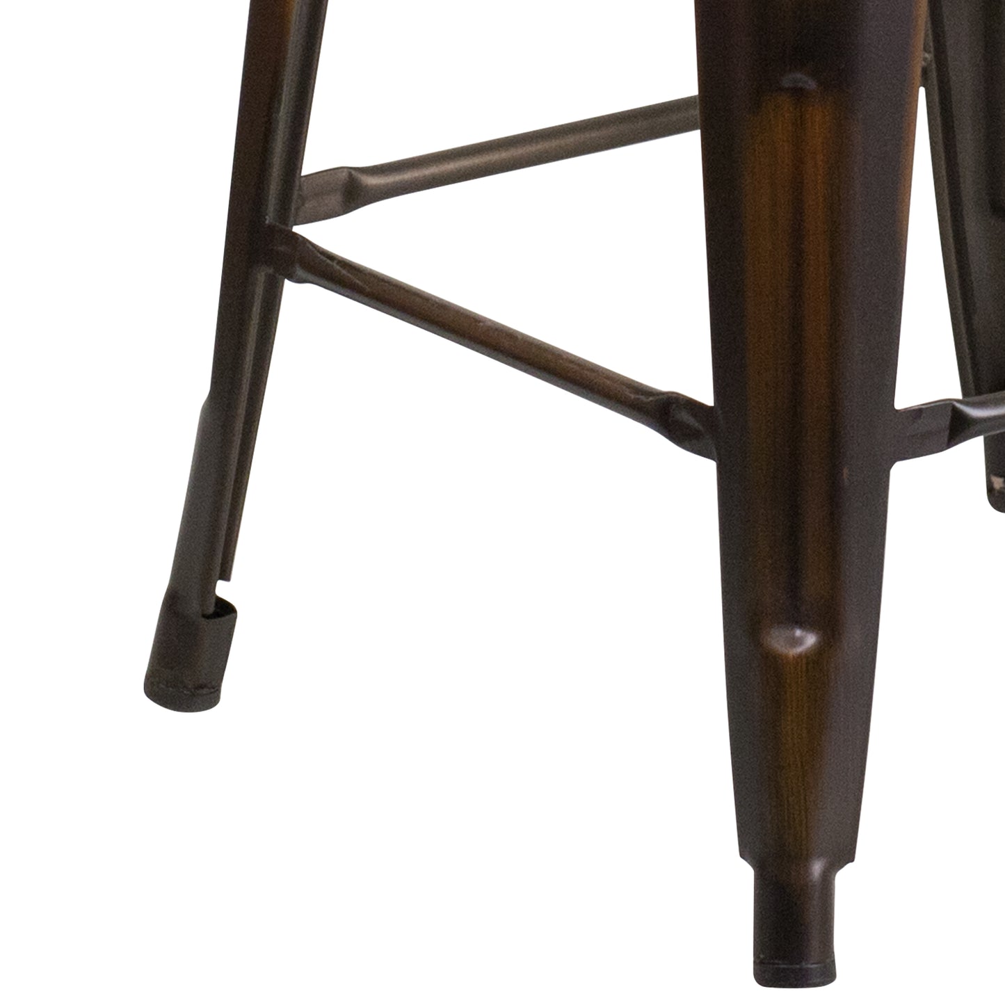 Distressed Copper Metal Stool ET-BT3503-24-COP-GG