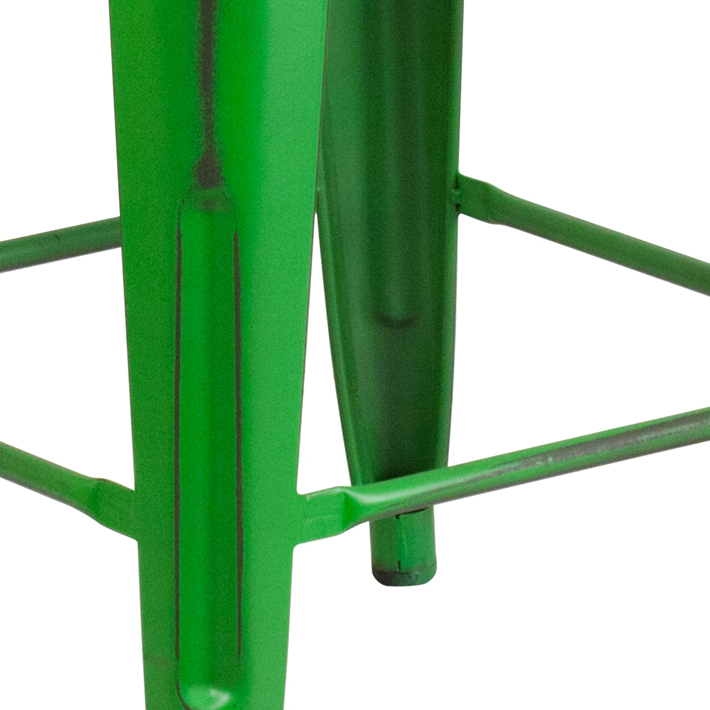 Distressed Green Metal Stool ET-BT3503-24-GN-GG