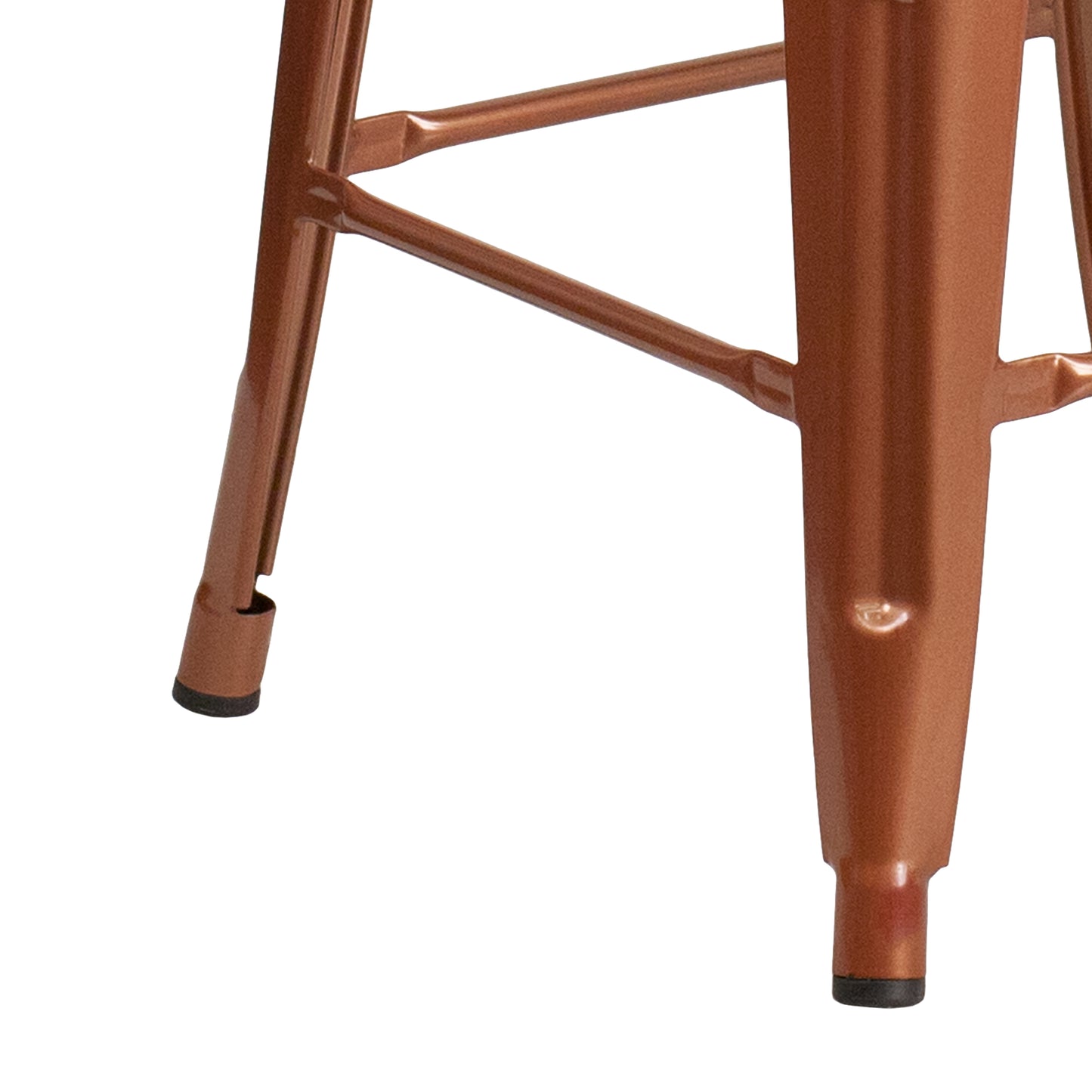 24" Copper No Back Metal Stool ET-BT3503-24-POC-GG