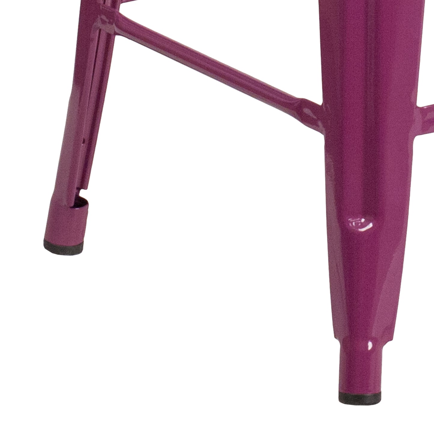 24" Purp No Back Metal Stool ET-BT3503-24-PUR-GG