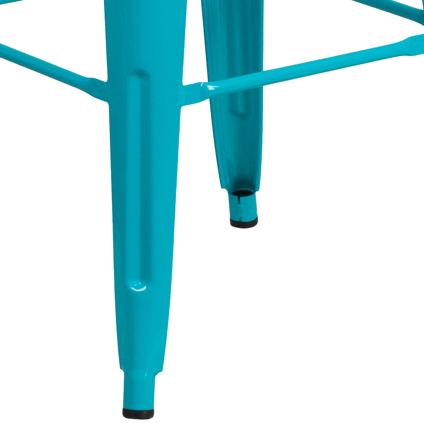 30" Teal No Back Metal Stool ET-BT3503-30-CB-GG