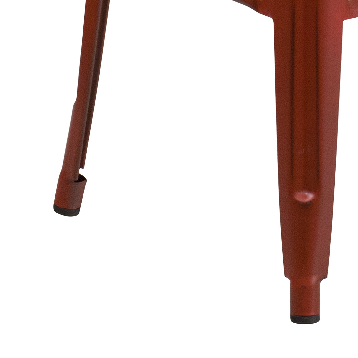 Distressed Red Metal Stool ET-BT3503-30-RD-GG