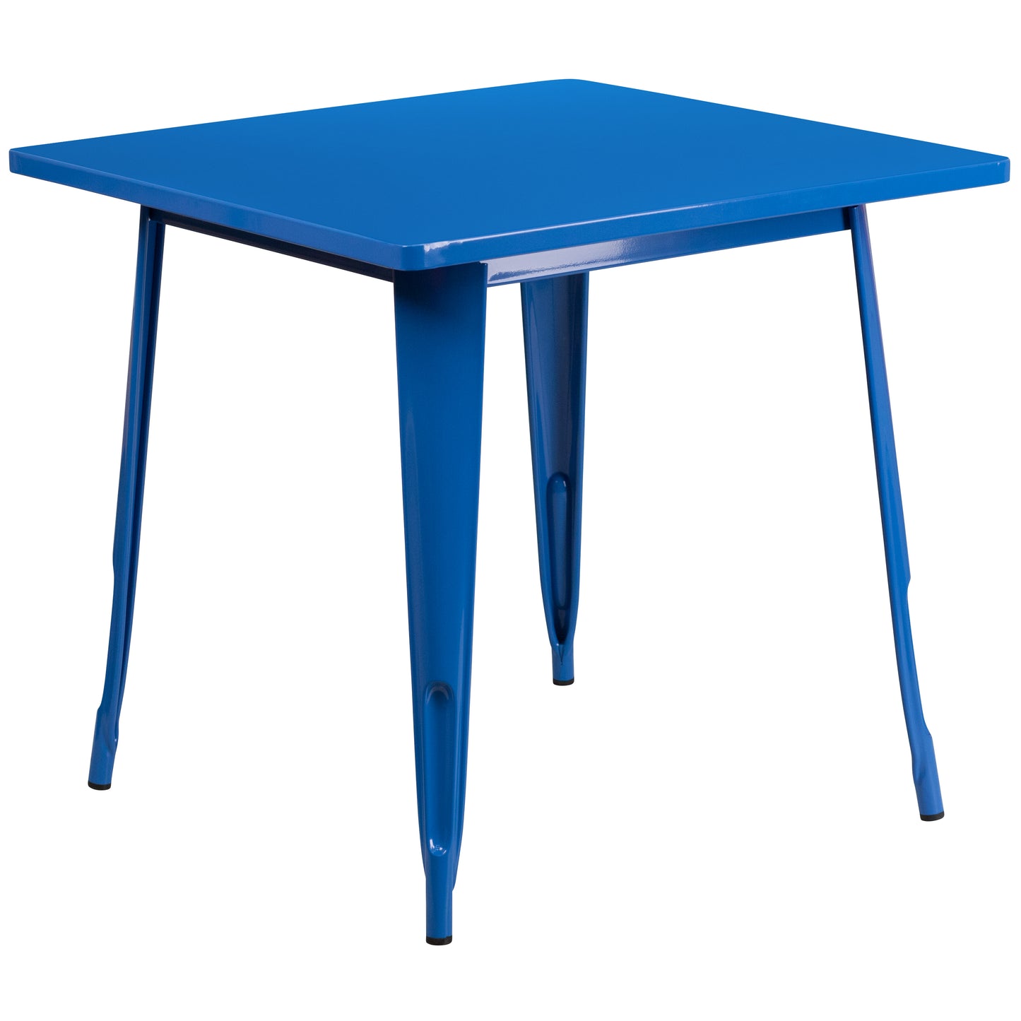 31.5SQ Blue Metal Table Set ET-CT002-4-70-BL-GG