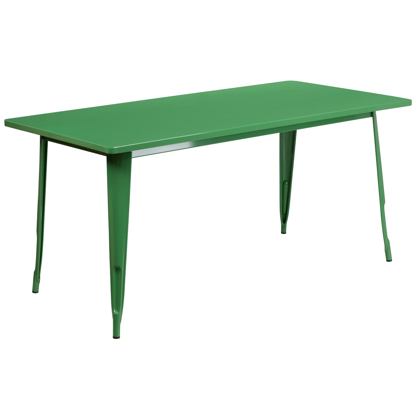 31.5x63 Green Metal Table Set ET-CT005-4-30-GN-GG