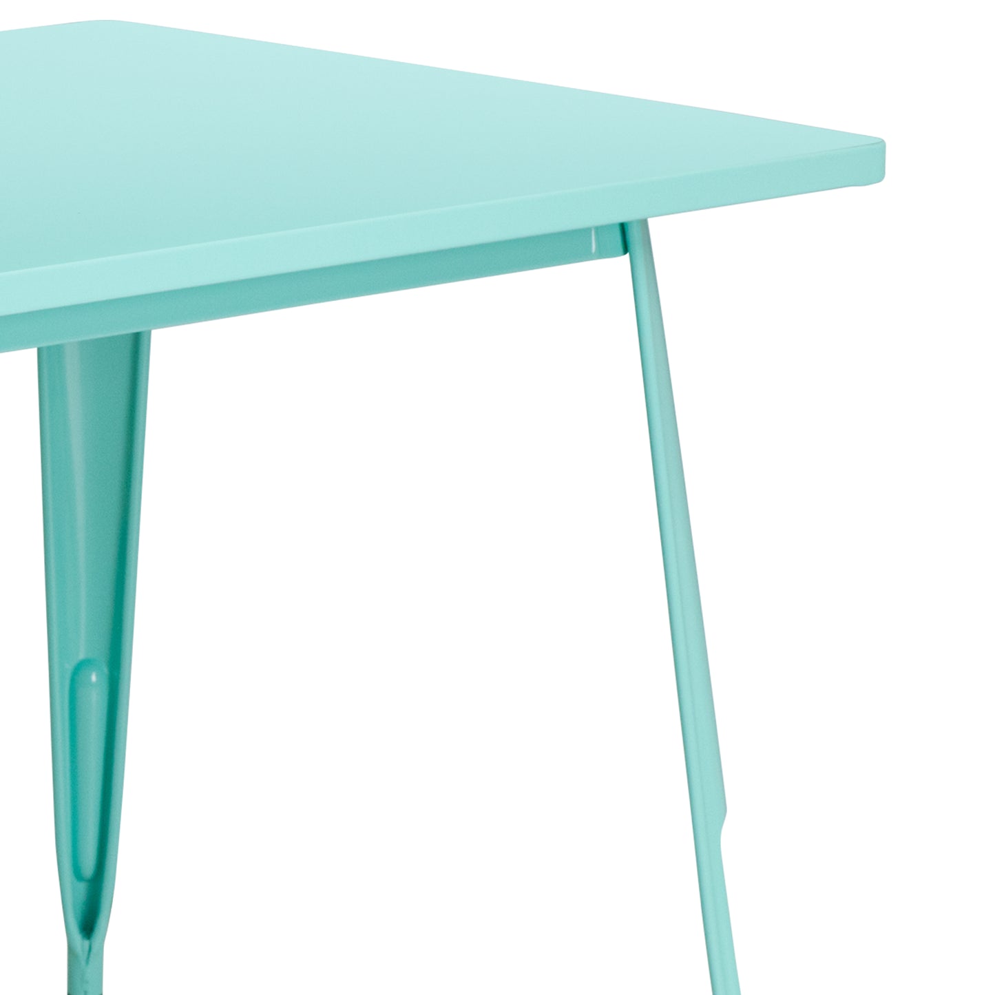 31.5x63 Mint Green Metal Table ET-CT005-MINT-GG