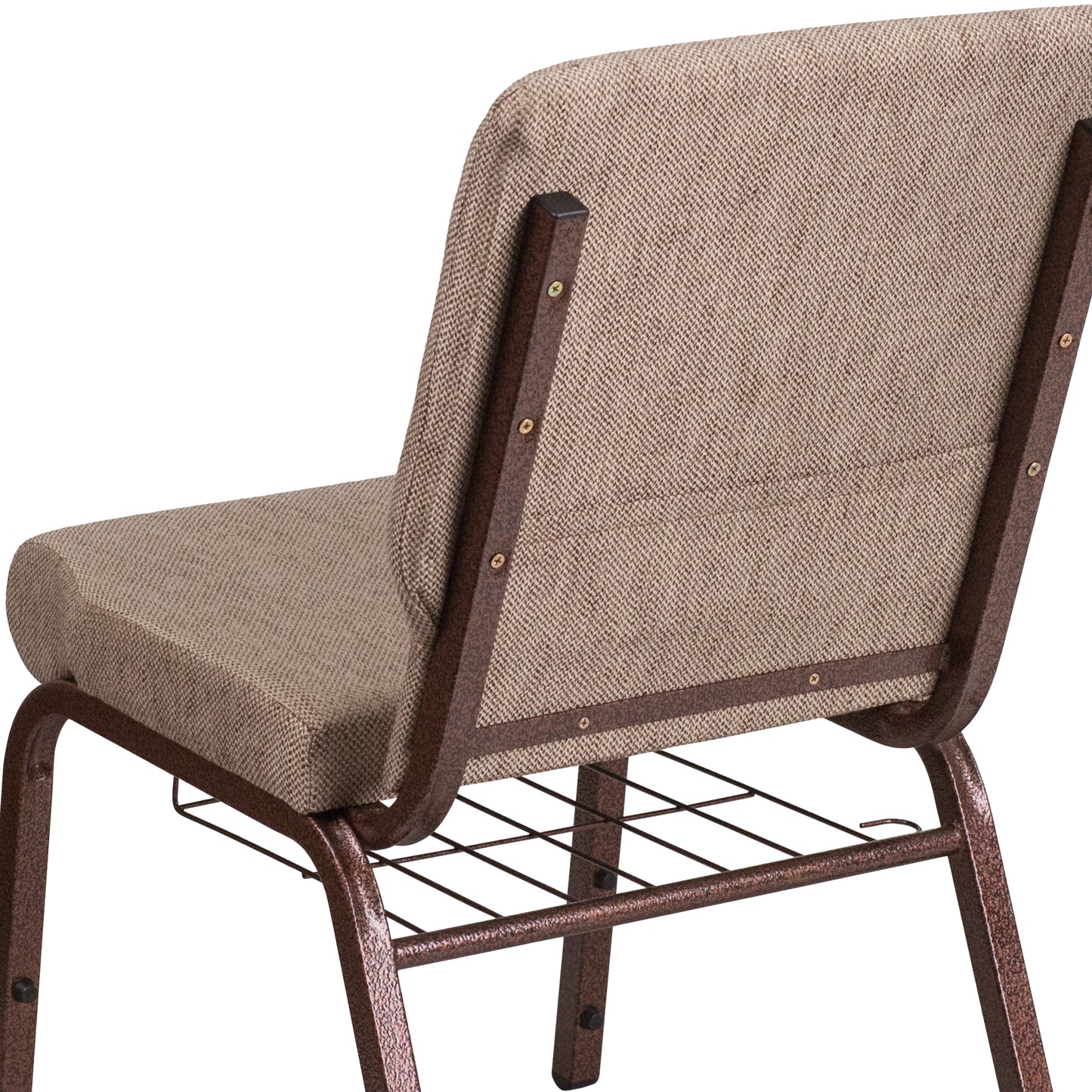 Beige Fabric Church Chair FD-CH02185-CV-BGE1-BAS-GG