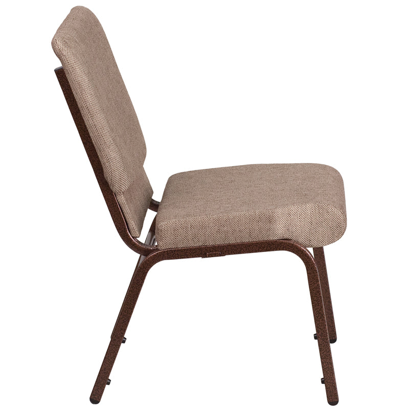 Beige Fabric Church Chair FD-CH02185-CV-BGE1-GG