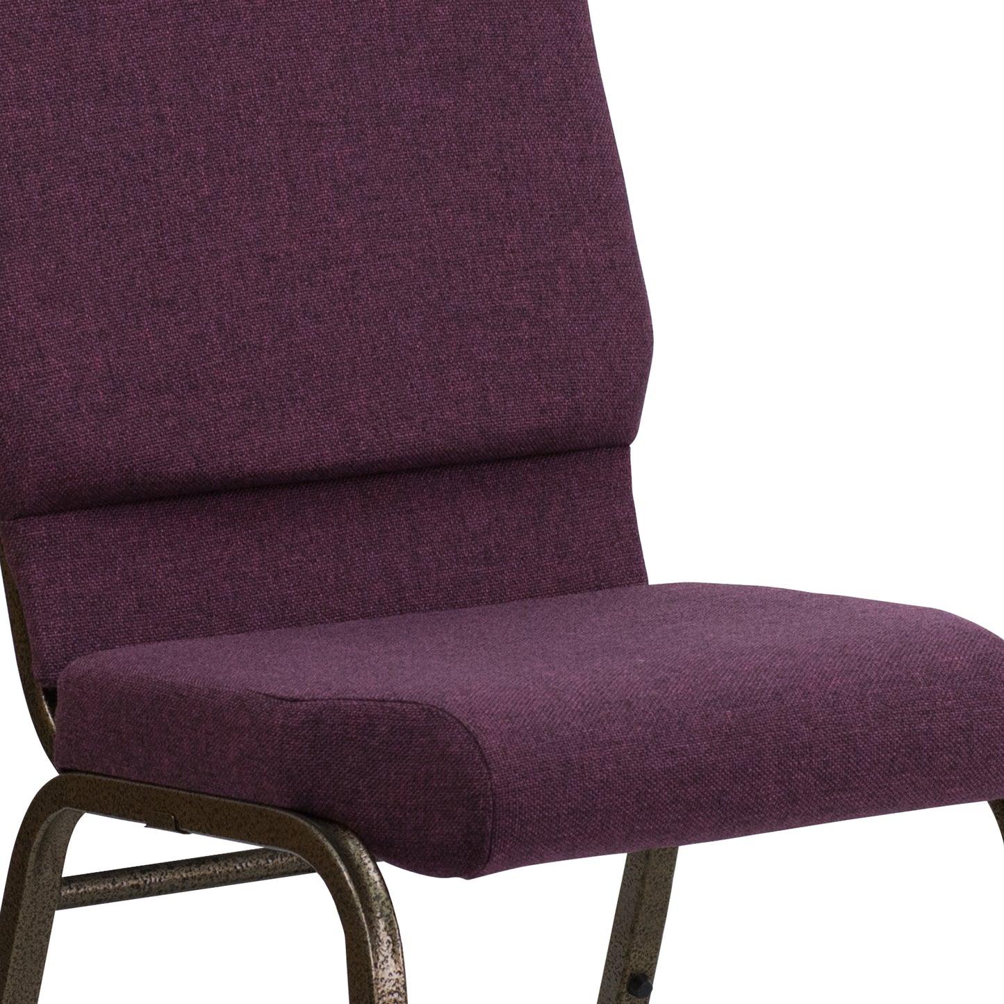 Plum Fabric Church Chair FD-CH02185-GV-005-GG