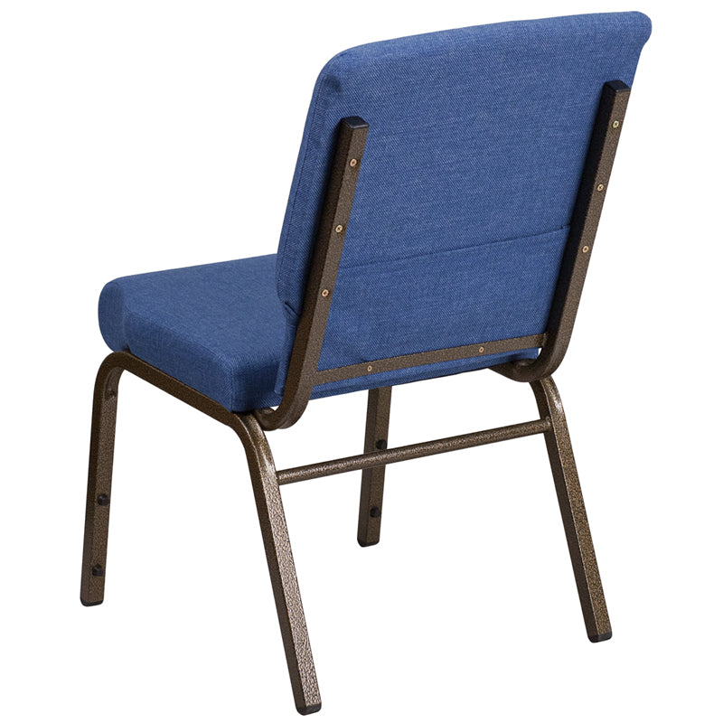 Blue Fabric Church Chair FD-CH02185-GV-BLUE-GG