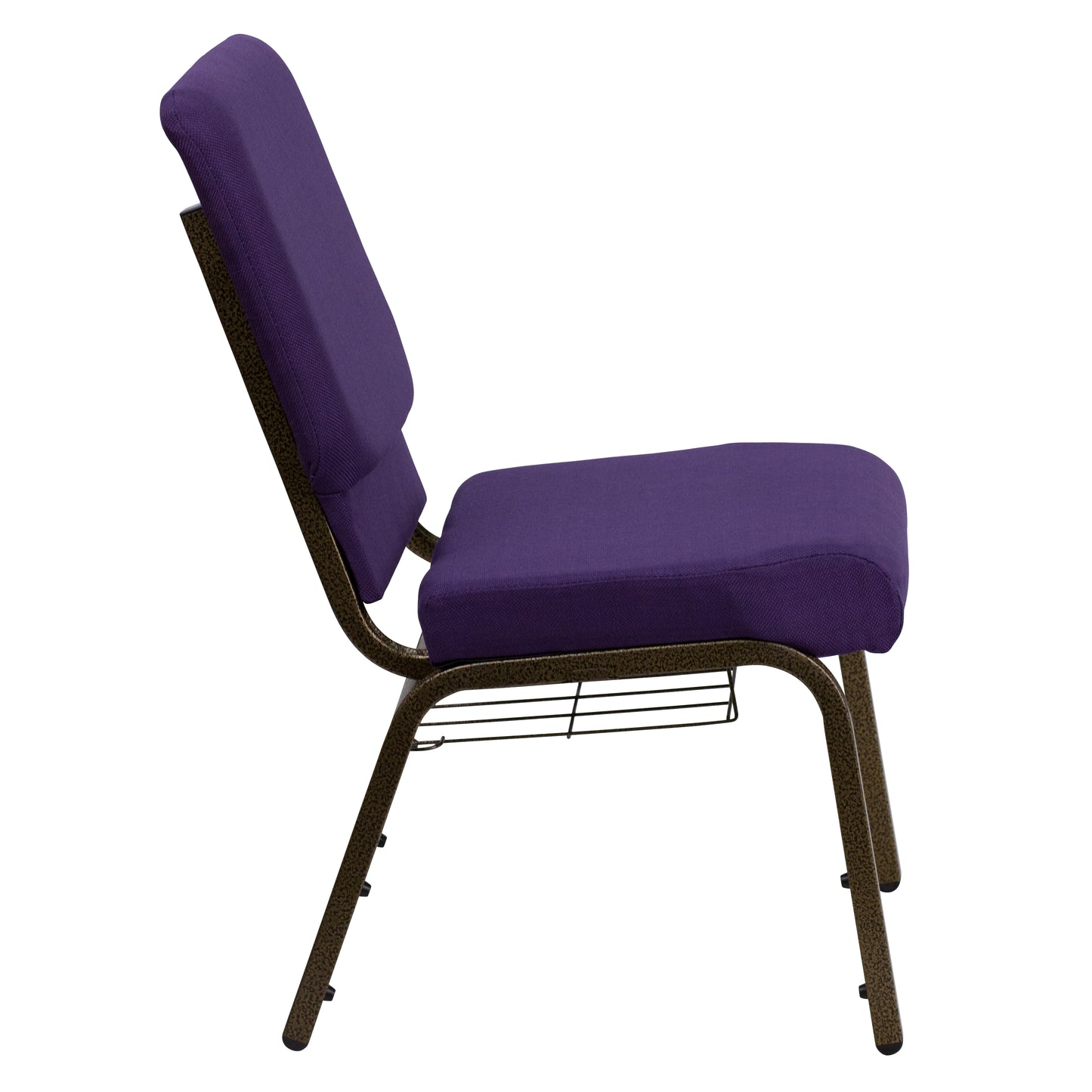 Purple Fabric Church Chair FD-CH02185-GV-ROY-BAS-GG