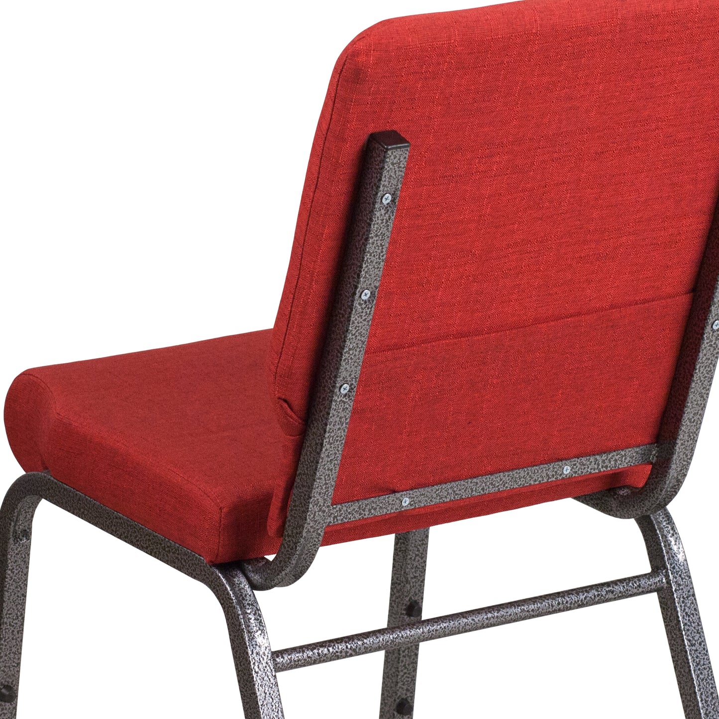 Red Fabric Church Chair FD-CH02185-SV-RED-GG