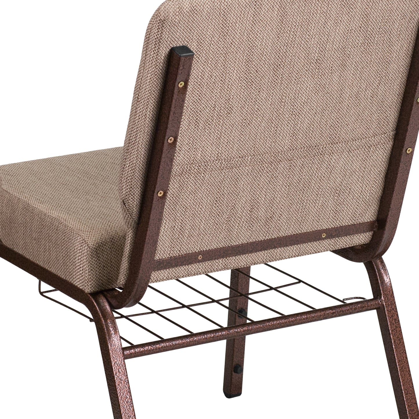 Beige Fabric Church Chair FD-CH0221-4-CV-BGE1-BAS-GG