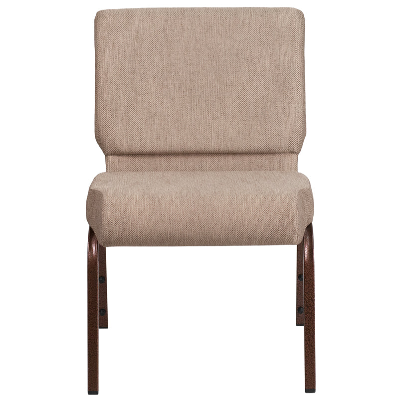 Beige Fabric Church Chair FD-CH0221-4-CV-BGE1-GG