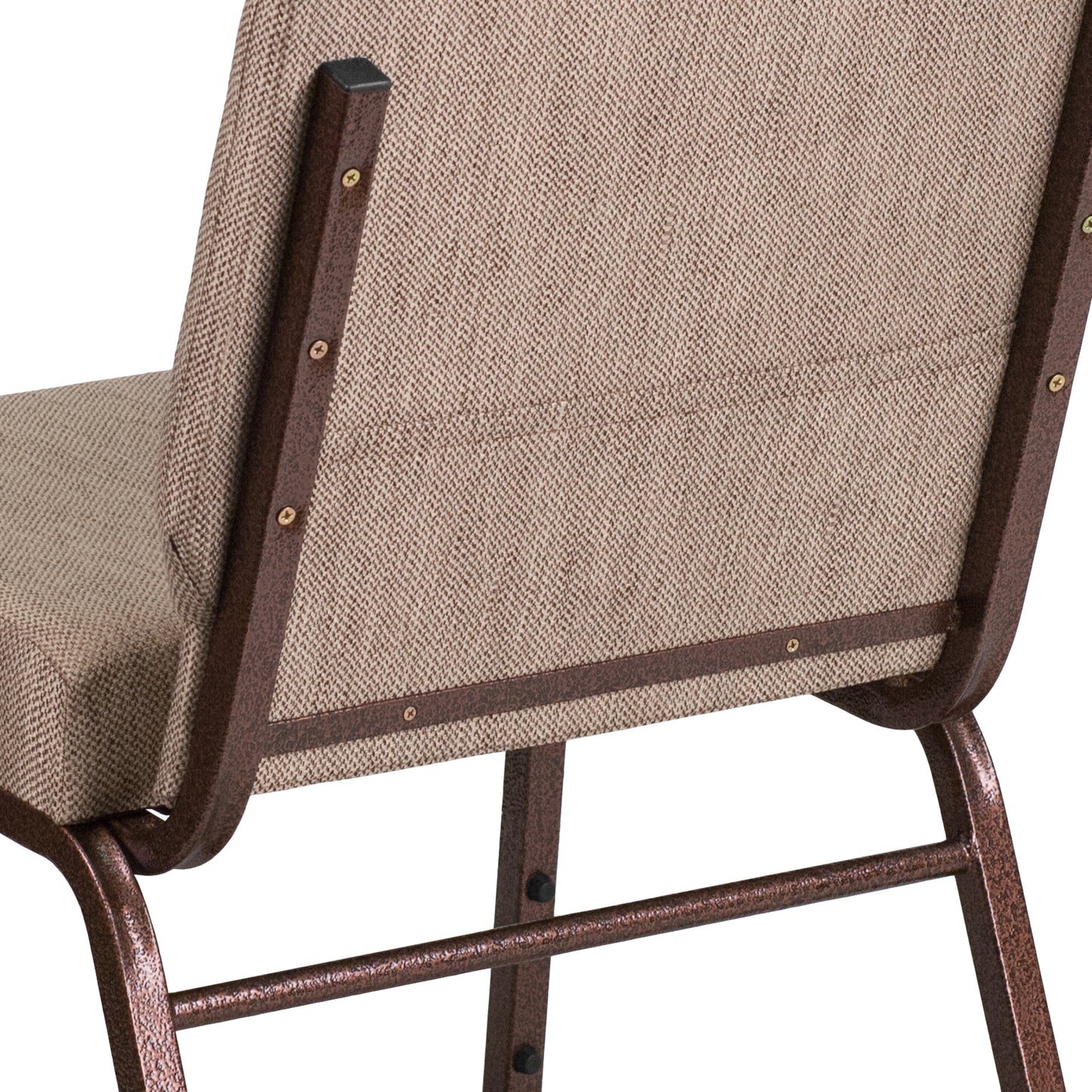 Beige Fabric Church Chair FD-CH0221-4-CV-BGE1-GG