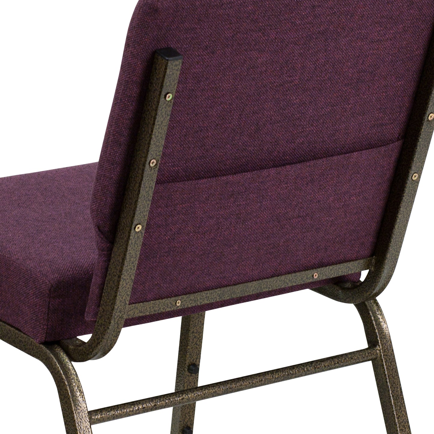 Plum Fabric Church Chair FD-CH0221-4-GV-005-GG