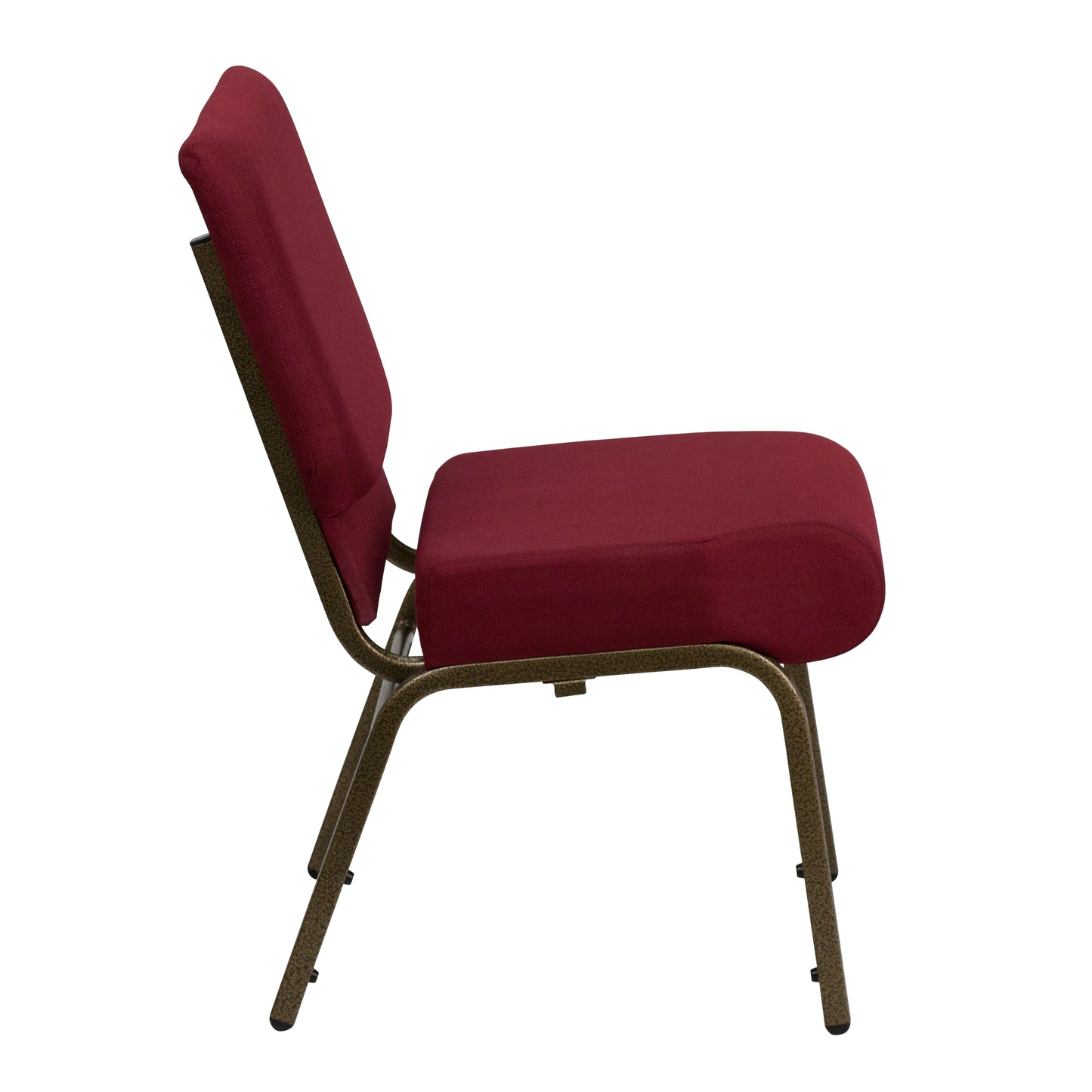 Burgundy Fabric Church Chair FD-CH0221-4-GV-3169-GG