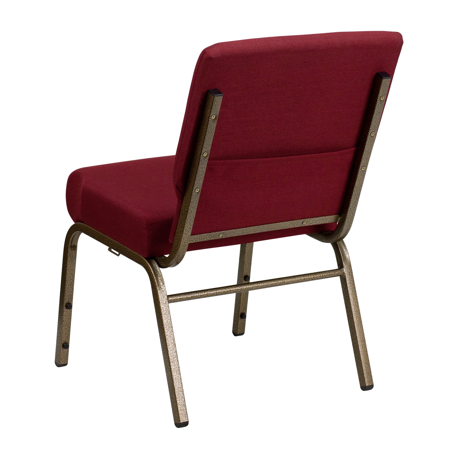 Burgundy Fabric Church Chair FD-CH0221-4-GV-3169-GG