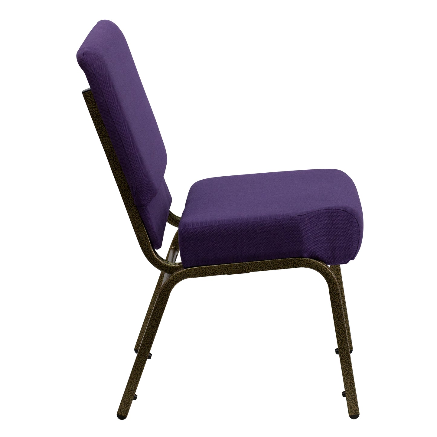 Purple Fabric Church Chair FD-CH0221-4-GV-ROY-GG