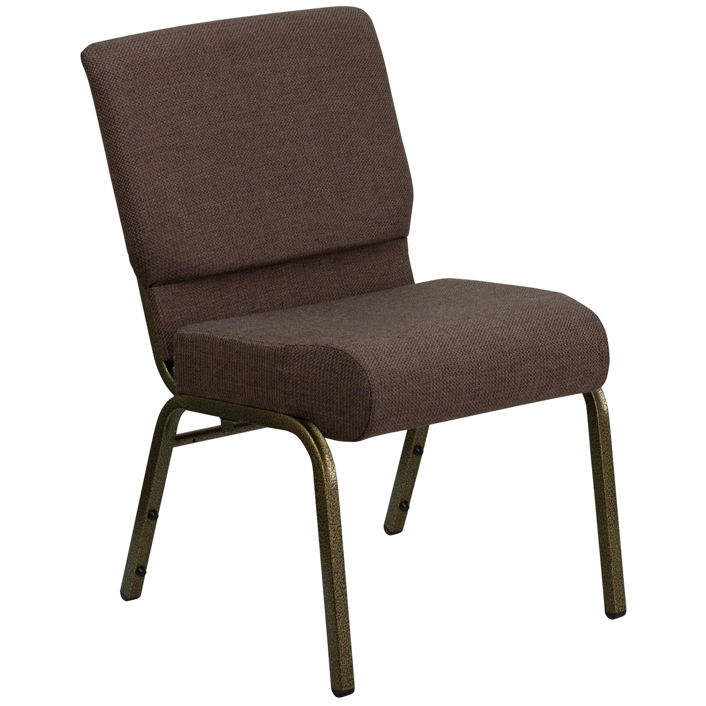 Brown Fabric Church Chair FD-CH0221-4-GV-S0819-GG