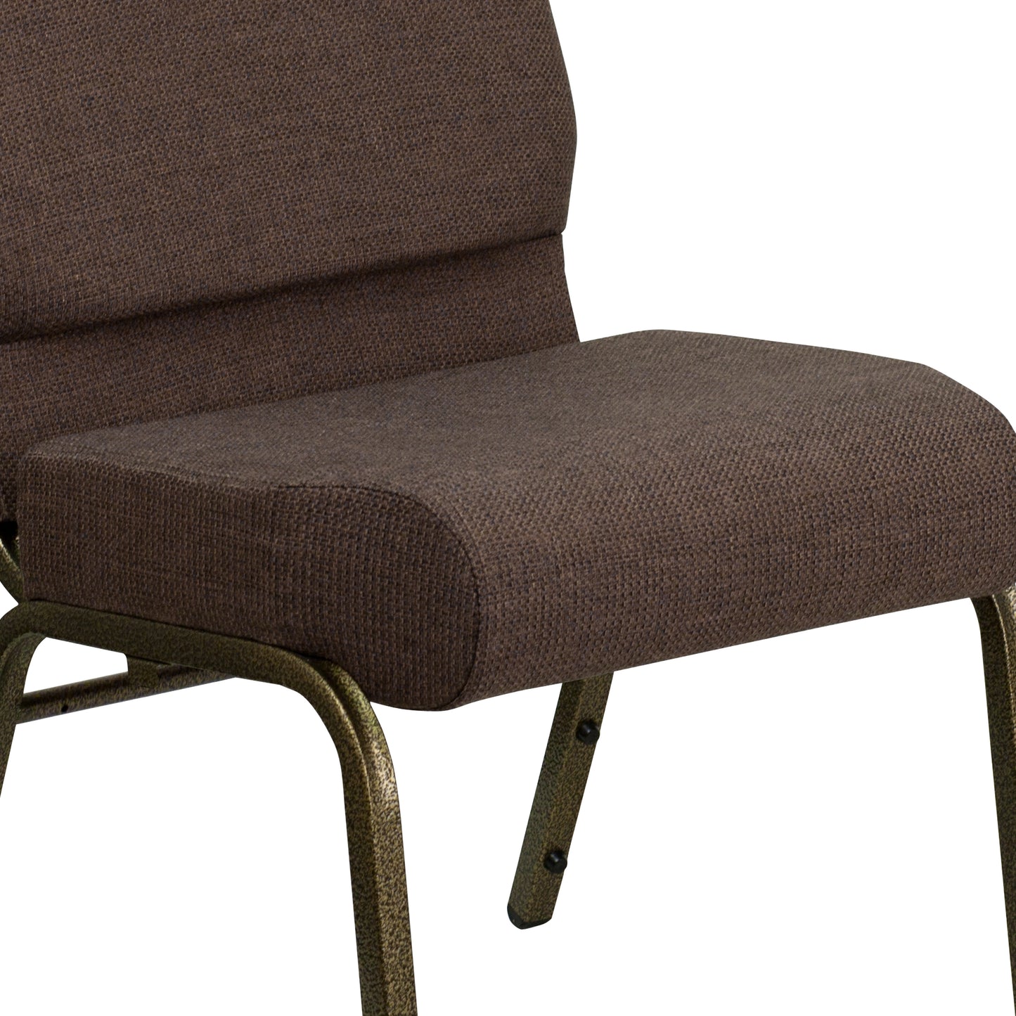 Brown Fabric Church Chair FD-CH0221-4-GV-S0819-GG