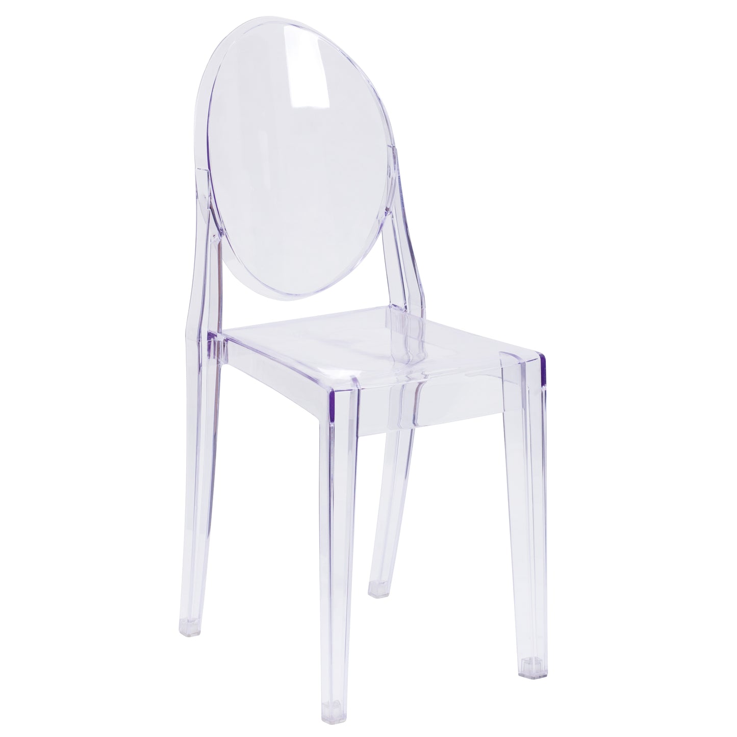 Ghost Stacking Side Chair FH-111-APC-CLR-GG