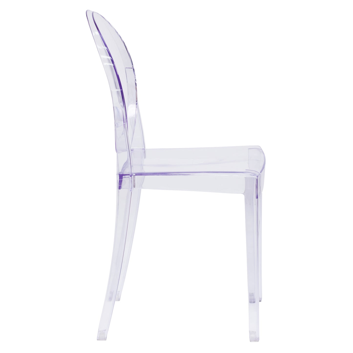 Ghost Stacking Side Chair FH-111-APC-CLR-GG