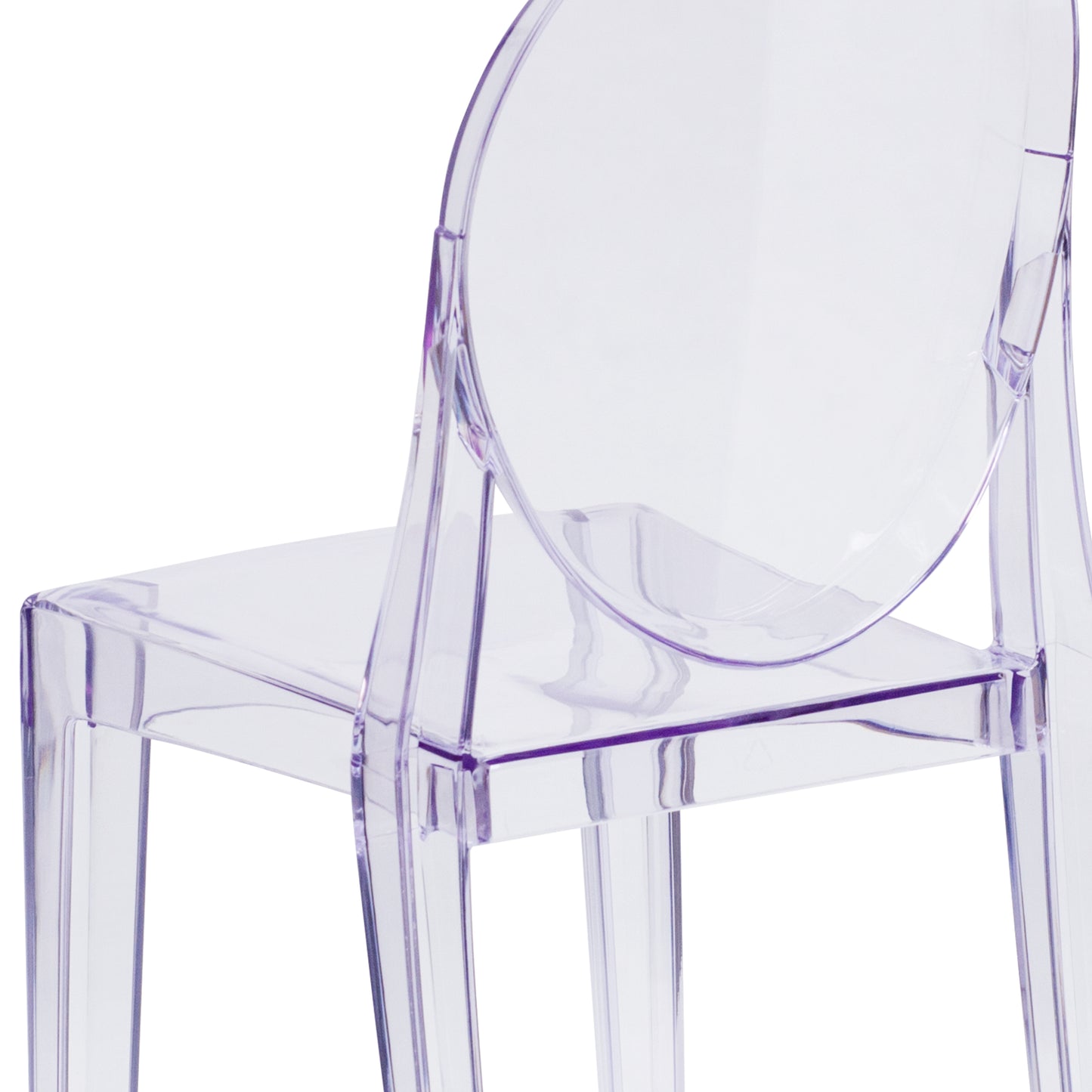 Ghost Stacking Side Chair FH-111-APC-CLR-GG