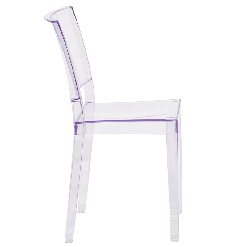 Clear Stacking Side Chair FH-121-APC-GG