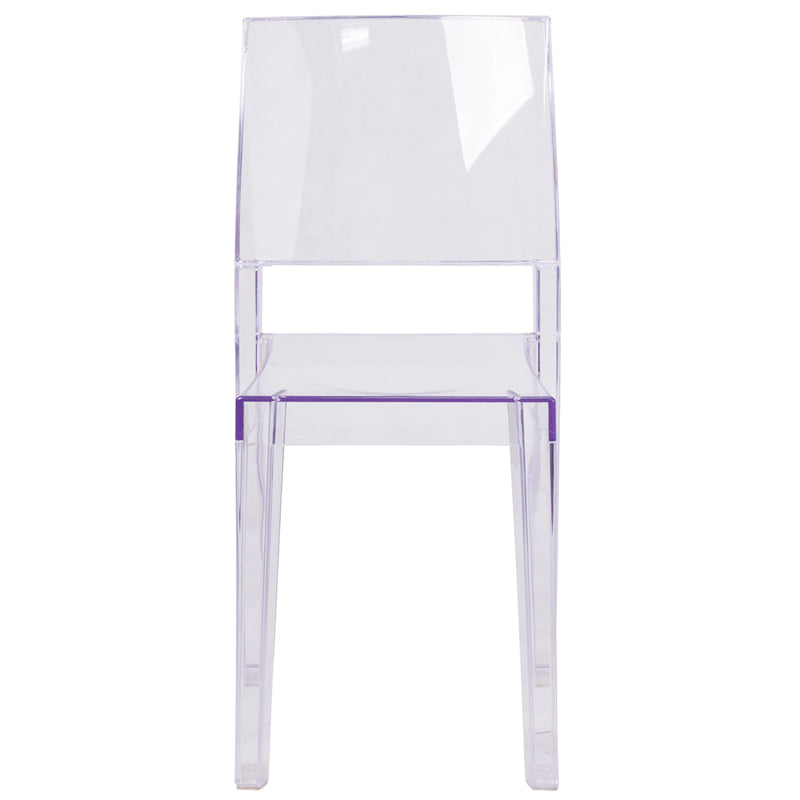 Clear Stacking Side Chair FH-121-APC-GG