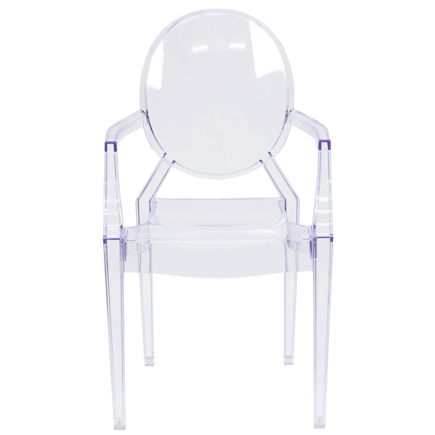 Clear Stacking Side Arm Chair FH-124-APC-CLR-GG