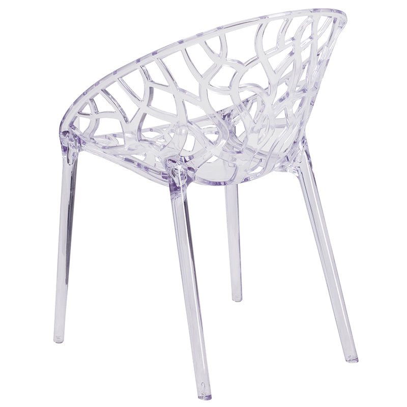 Clear Stacking Side Chair FH-156-APC-GG