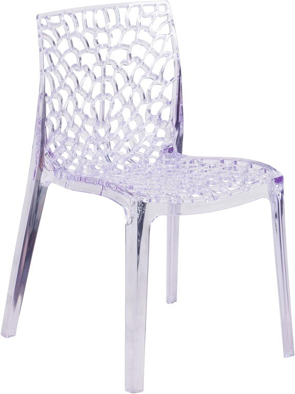 Clear Stacking Side Chair FH-161-APC-GG