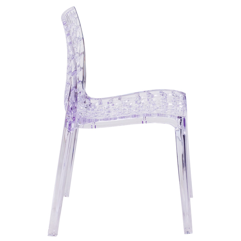 Clear Stacking Side Chair FH-161-APC-GG